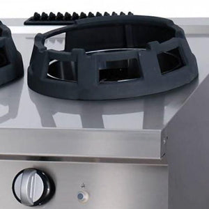 Heavy Duty Wok-komfur - 2 x 28,5 cm kogeplader - Dobbelt enhed - 70 cm dyb - Gas