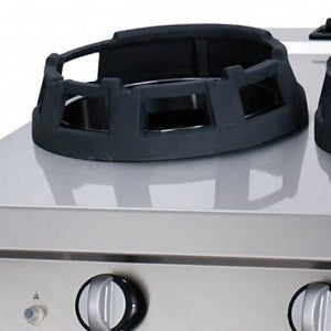 Heavy Duty Wok-komfur - 2 x 28,5 cm kogeplader - Dobbelt enhed - 70 cm dyb - Gas
