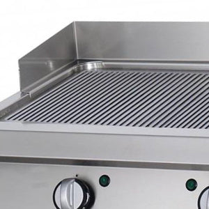 Heavy Duty Grillplade - Rillet - Dobbelt enhed - 70 cm dyb - Gas