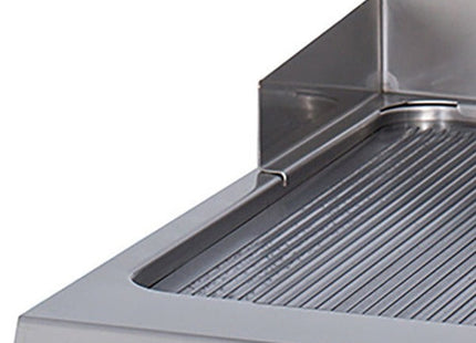 Premium bageplade - Glat - Dobbelt enhed - 90 cm dyb - Elektrisk