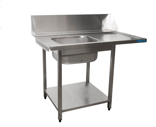 Forsyning bord til opvaskemaskine venstre, 1 kar, 1200 mm