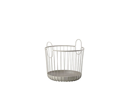 Kurv Inu 40,6 x 41,1 cm Taupe Metal - 4 stk