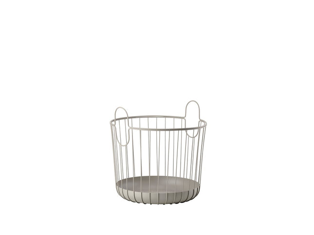 Kurv Inu 40,6 x 41,1 cm Taupe Metal - 4 stk