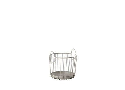 Kurv Inu 30 x 30,5 cm Taupe Metal - 4 stk