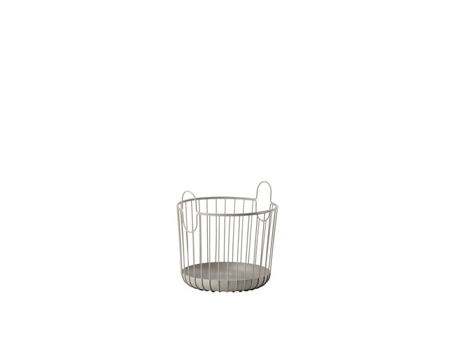 Kurv Inu 30 x 30,5 cm Taupe Metal - 4 stk