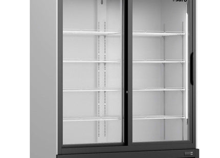 Køleskab med 2 glasskydedøre og lystop - model GTK 700 SD