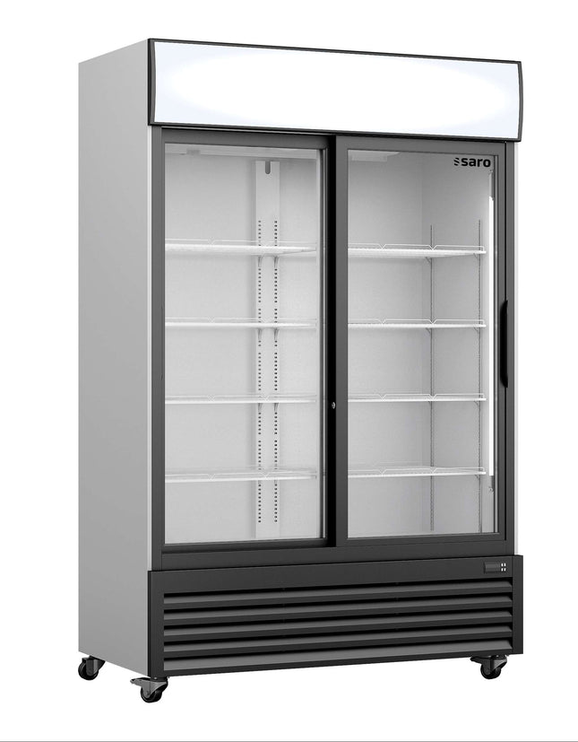 Køleskab med 2 glasskydedøre og lystop - model GTK 700 SD