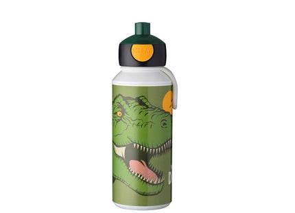 Drikkeflaske Pop-up Dino 400 ml - 2 stk