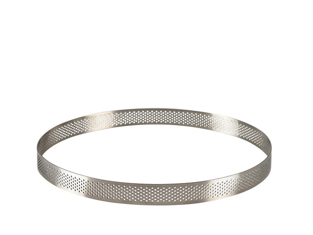 Tærtering med huller 24 cm Rustfrit stål - 8 stk