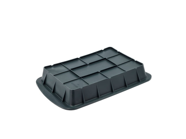Bageform 39 x 25 x 6 cm Grå Silikone