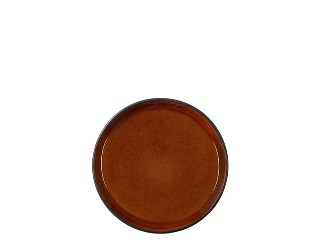 Tallerken Gastro 17cm Sort/Amber BITZ - 6 stk