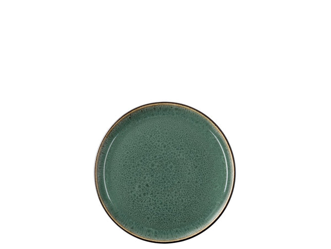 Tallerken Gastro 17cm Sort/Grøn BITZ - 6 stk