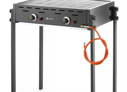 Gasgrill Roast-Master Pro sort, HENDI, sort, 11,6kW, 790x560x(H)900mm