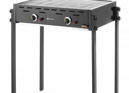 Gasgrill Roast-Master Pro sort, HENDI, sort, 11,6kW, 790x560x(H)900mm