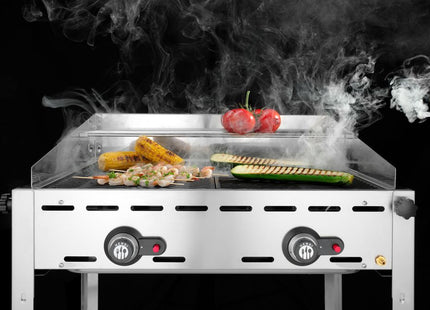 Green Fire med 2 brændere, HENDI, Profi Line, 2x GN 1/1 grillriste, 11,6kW, 740x612x(H)825mm