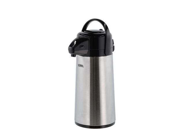 Termokande med pumpe 1,9 liter Stål/Sort - 6 stk
