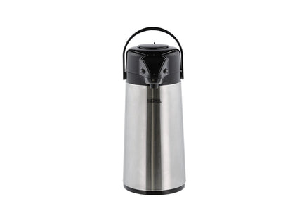 Termokande med pumpe 1,9 liter Stål/Sort - 6 stk