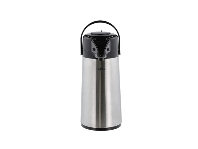 Termokande med pumpe 1,9 liter Stål/Sort - 6 stk