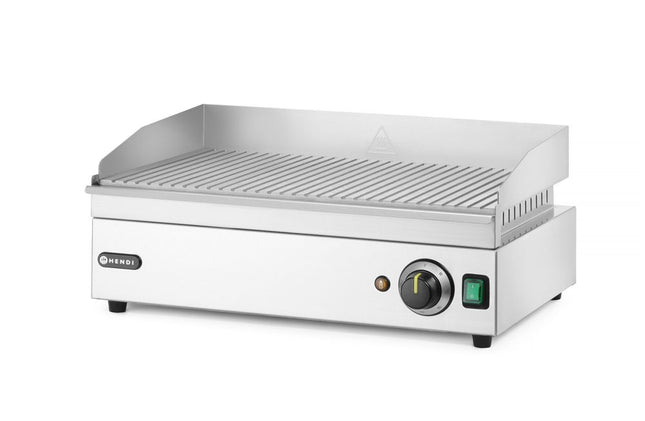Stegeplade rillet, HENDI, Kitchen Line, 230V/2400W, 527x404x(H)233mm