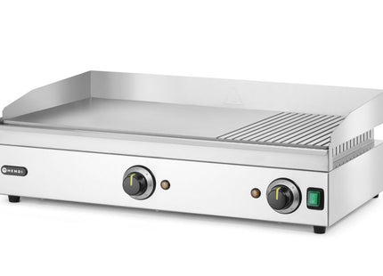 Stegeplade 1/3 rillet, HENDI, Kitchen Line, 230V/3500W, 697x474x(H)241mm