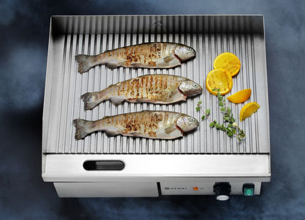 Stegeplade, rillet, HENDI, Budget Line, 230V/3000W, 550x430x(H)240mm