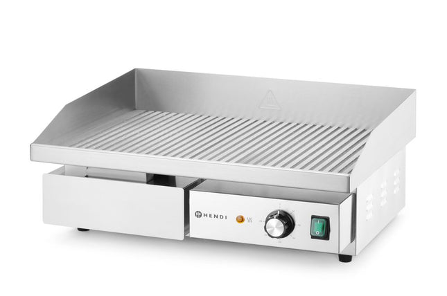 Stegeplade, rillet, HENDI, Budget Line, 230V/3000W, 550x430x(H)240mm