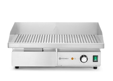 Stegeplade, rillet, HENDI, Budget Line, 230V/3000W, 550x430x(H)240mm