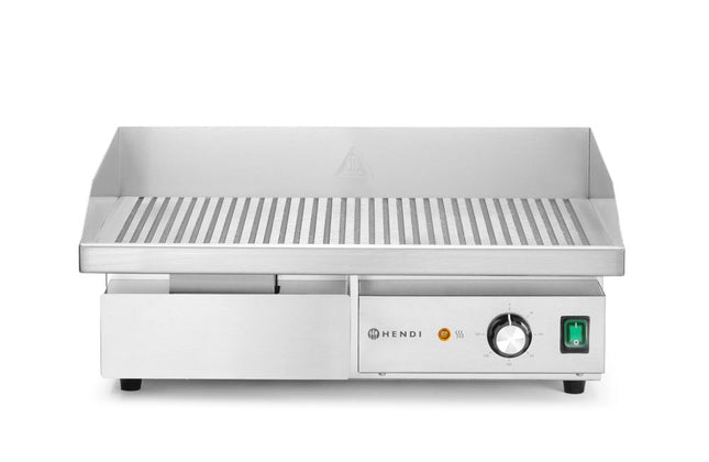 Stegeplade, rillet, HENDI, Budget Line, 230V/3000W, 550x430x(H)240mm