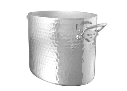 Champagnekøler oval 26 x 20 cm Hamret Aluminium