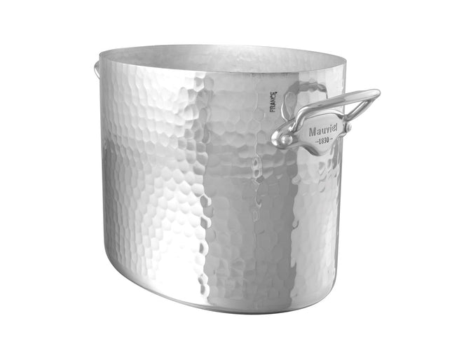 Champagnekøler oval 26 x 20 cm Hamret Aluminium
