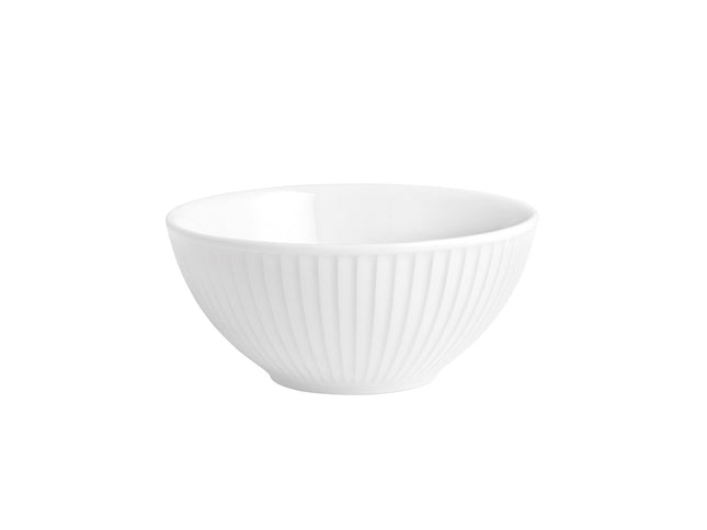 Skål Plissé 28 cl 12 cm Hvid - 6 stk
