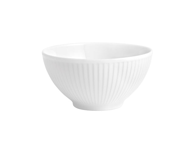 Skål Plissé 50 cl 14 cm Hvid - 2 stk