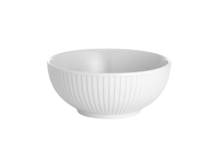 Skål Plissé 60 cl 15 cm Hvid - 6 stk