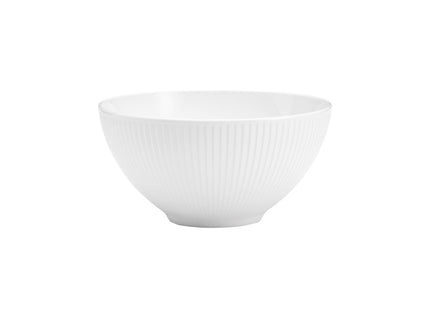 Skål Plissé 1,65 liter 20 cm Hvid - 2 stk