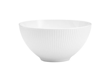 Skål Plissé 1,65 liter 20 cm Hvid - 2 stk