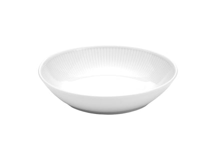 Tallerken dyb Plissé 20 cm Hvid - 6 stk