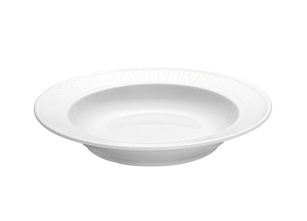 Tallerken dyb Plissé 22 cm Hvid - 6 stk
