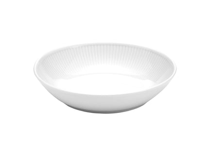 Tallerken dyb Plissé 23 cm Hvid - 6 stk