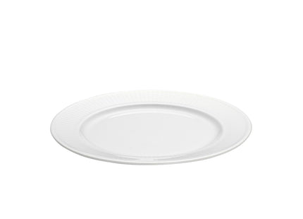 Tallerken flad Plissé 17 cm Hvid - 6 stk