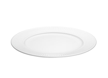 Tallerken flad Plissé 24 cm Hvid - 6 stk