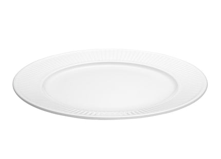 Tallerken flad Plissé 28 cm Hvid - 6 stk