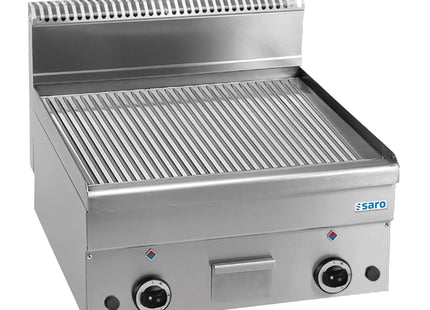 Gasgrillplade rillet Bordplade 600x600
model GFT66R