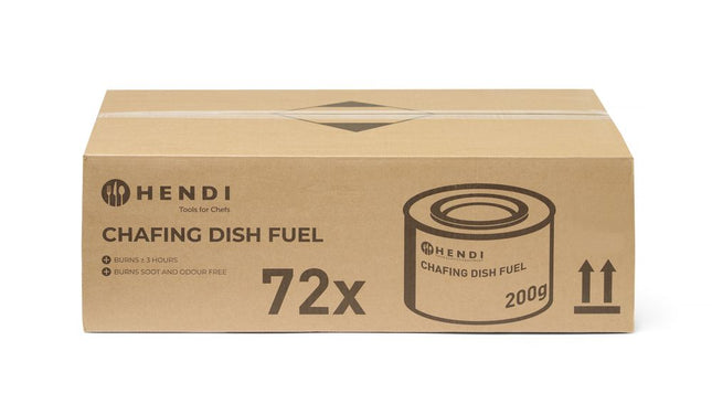 Brænddåse til chafing dish, HENDI, 72 stk.