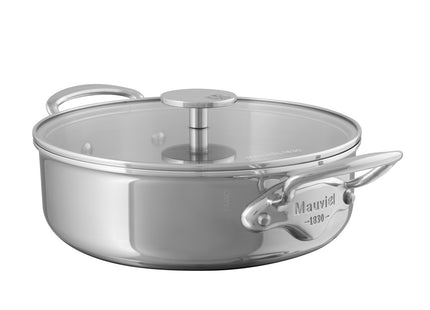 Gryde med glaslåg lav Cook Style 5,7 liter Stål