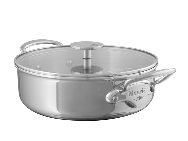Gryde med glaslåg lav Cook Style 5,7 liter Stål