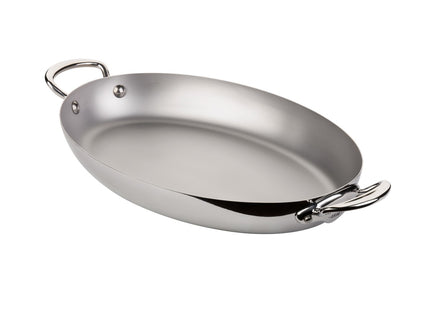 Pande med 2 greb oval Cook Style 30 cm Stål