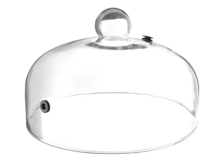 Glaskuppel med ventil, HENDI, Plate dome, ⌀260x(H)175mm