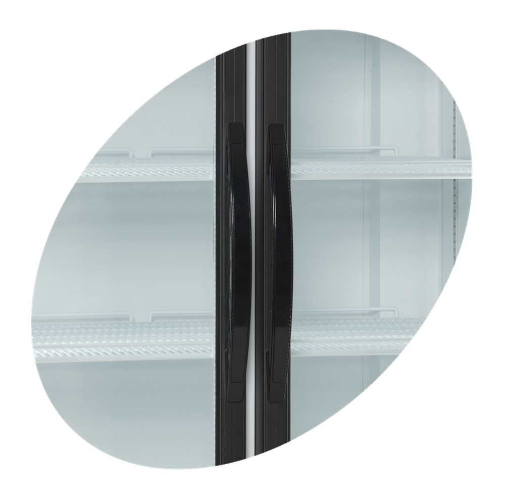 Displaykøleskab - 2-dørs med lystop - 875 liter - FSC1950H