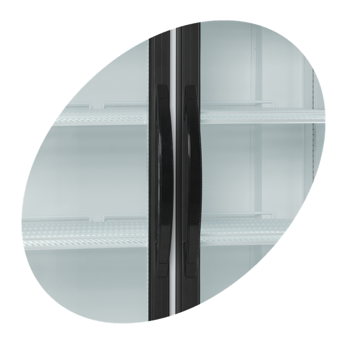 Displaykøleskab - 2-dørs med lystop - 875 liter - FSC1950H