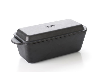 Brødform m/låg 25x11 cm støbej - 2 stk